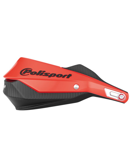 Set protectii maini (hand guard) aluminiu adventure/enduro Polisport Trail Blazer – culoare: rosu/negru