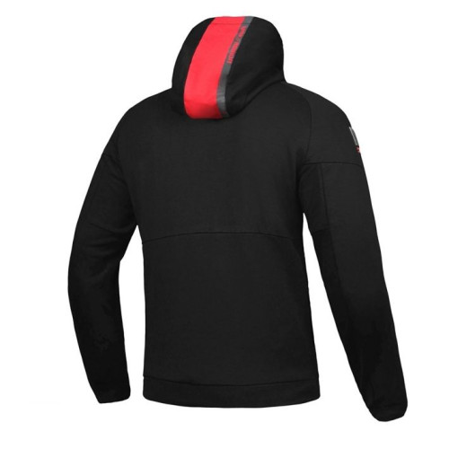 Geaca (hanorac tip hoodie) motociclete barbati Urban Ixon vara model Touchdown culoare: negru/rosu 2