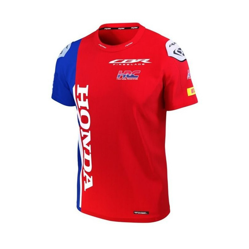 Tricou barbati Ixon model TS1 HRC 25 MS culoare: rosu/albastru/alb