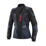 Geaca (jacheta) motociclete femei Touring/Adventure Ixon All season/vara model Odin LS culoare: navy (albastru)/negru/rosu