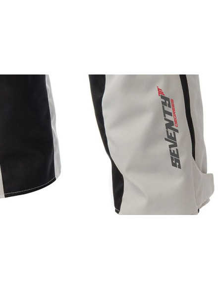 Pantaloni motociclete Touring unisex Seventy vara/iarna model SD-PT1S culoare: negru/gri (varianta SD-PT1 scurta)