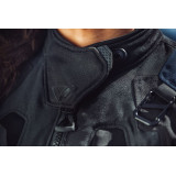 Geaca (jacheta) motociclete femei Touring/Adventure Ixon All season/vara model Odin LS culoare: navy (albastru)/negru/rosu