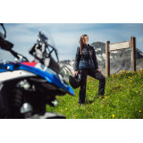 Geaca (jacheta) motociclete femei Touring/Adventure Ixon All season/vara model Odin LS culoare: navy (albastru)/negru/rosu