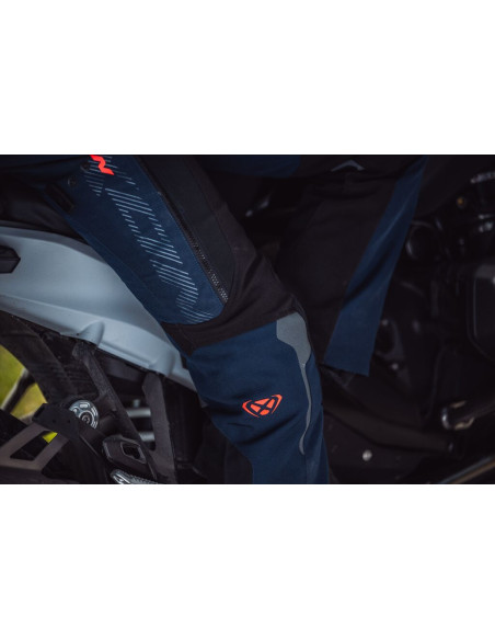 Pantaloni motociclete femei Touring/Adventure Ixon All season/vara model Odin LS culoare: navy (albastru)/negru/rosu