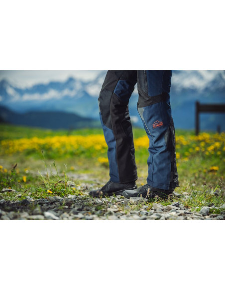 Pantaloni motociclete femei Touring/Adventure Ixon All season/vara model Odin LS culoare: navy (albastru)/negru/rosu