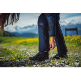 Pantaloni motociclete femei Touring/Adventure Ixon All season/vara model Odin LS culoare: navy (albastru)/negru/rosu