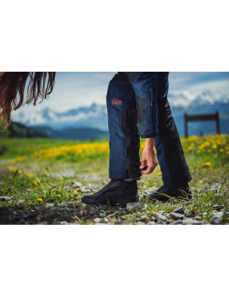 Pantaloni motociclete femei Touring/Adventure Ixon All season/vara model Odin LS culoare: navy (albastru)/negru/rosu