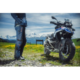 Pantaloni motociclete femei Touring/Adventure Ixon All season/vara model Odin LS culoare: navy (albastru)/negru/rosu