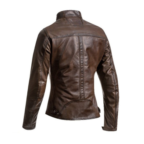 Geaca (jacheta) motociclete femei piele Urban/Heritage Ixon vara model Crank Air LS culoare: maro 2