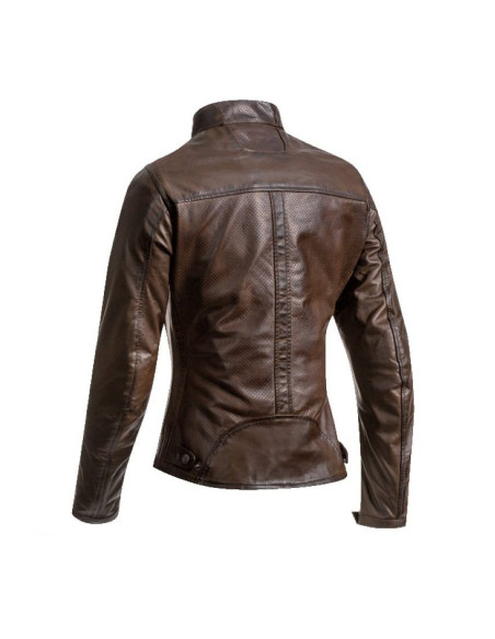 Geaca (jacheta) motociclete femei piele Urban/Heritage Ixon vara model Crank Air LS culoare: maro