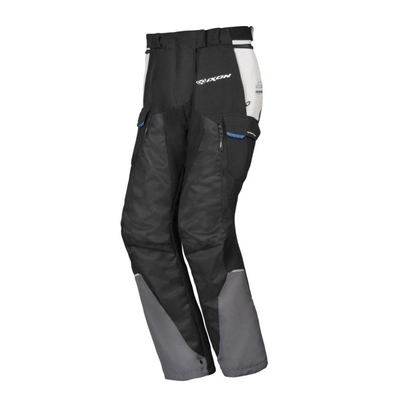Pantaloni motociclete femei Touring/Adventure Ixon All season model Balder LS culoare: negru/gri/albastru