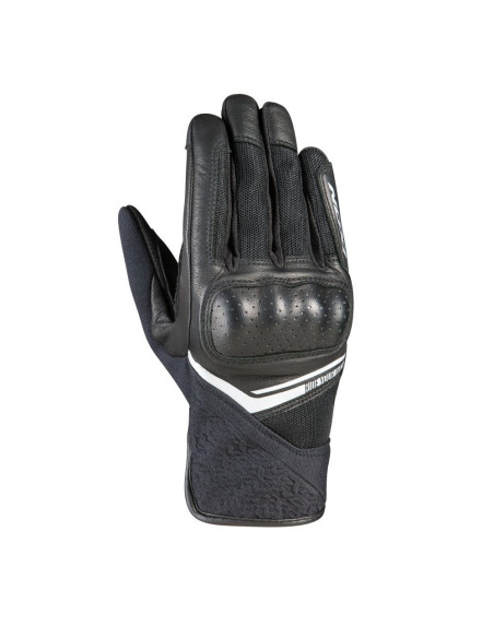 Manusi femei Roadster vara piele/textil Ixon model RS Launch LS culoare: negru/gri - degete tactile