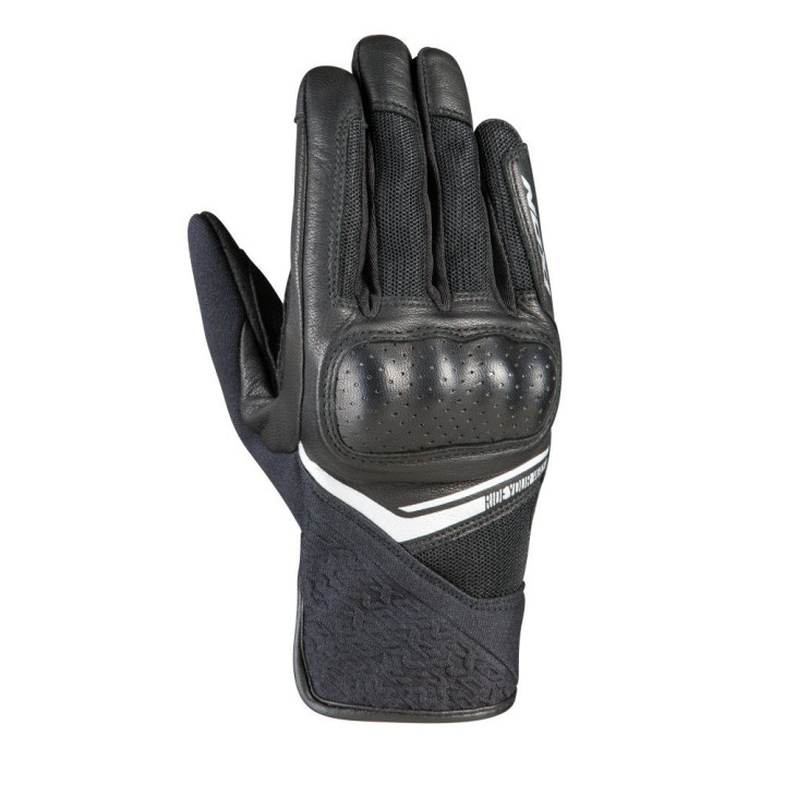 Manusi femei Roadster vara piele/textil Ixon model RS Launch LS culoare: negru/gri - degete tactile