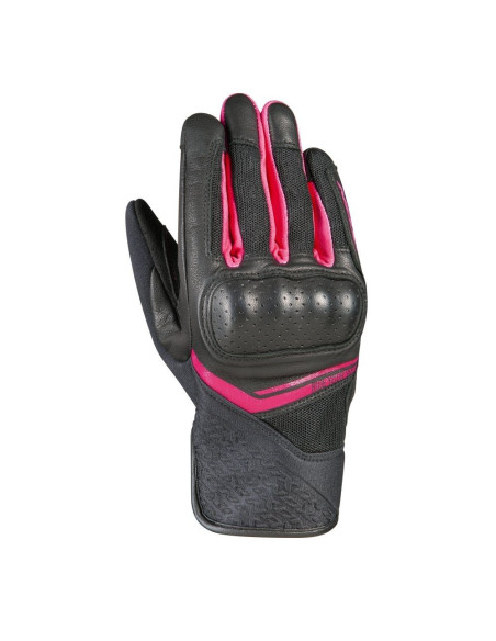 Manusi femei Roadster vara piele/textil Ixon model RS Launch LS culoare: negru/fuchsia (roz) - degete tactile