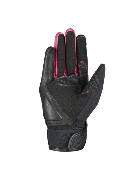 Manusi femei Roadster vara piele/textil Ixon model RS Launch LS culoare: negru/fuchsia (roz) - degete tactile