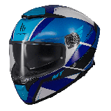 Casca integrala MT Thunder 4 SV Freeway A17 albastru lucios (ochelari soare integrati) - tip viziera: MT-V-28B