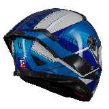 Casca integrala MT Thunder 4 SV Freeway A17 albastru lucios (ochelari soare integrati) - tip viziera: MT-V-28B