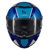 Casca integrala MT Thunder 4 SV Freeway A17 albastru lucios (ochelari soare integrati) - tip viziera: MT-V-28B
