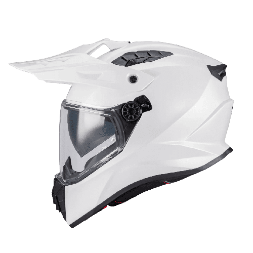 Casca touring/adventure MT model Track SV Pure A0 alb lucios – tip viziera: HS 12 2