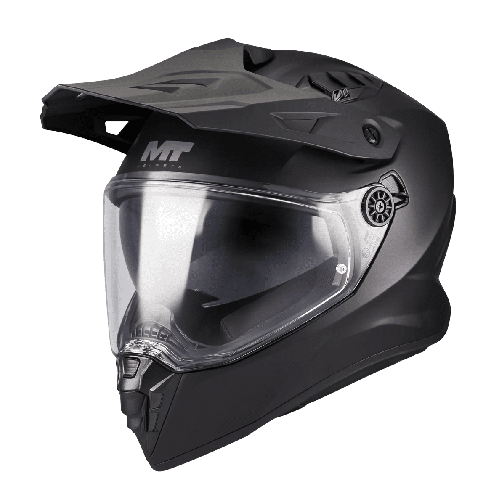 Casca touring/adventure MT model Track SV Pure A1 negru mat – tip viziera: HS 12