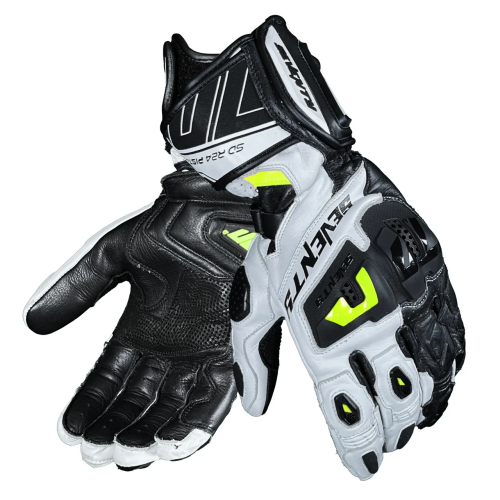 Manusi barbati Racing vara Seventy model SD-R24 Pista negru/alb/galben fluor