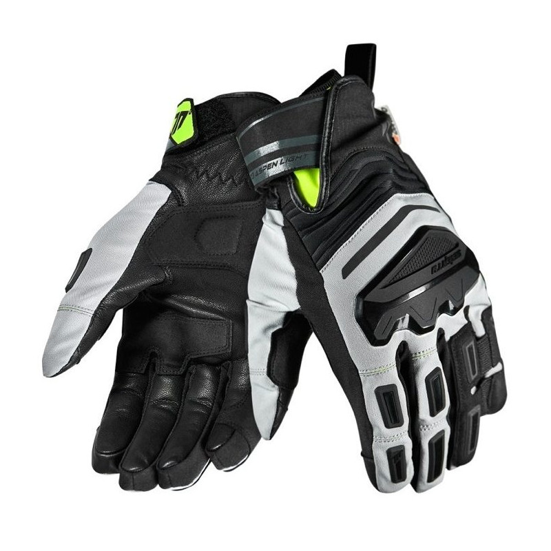 Manusi barbati Touring/Adventure iarna Seventy model SD-T13 Aspen Light gri/galben fluor - WinterTex
