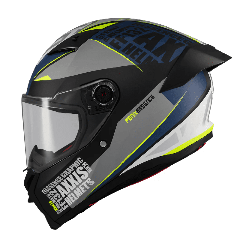 Casca integrala Axxis Fenix Essence C2 gri/albastru mat - tip viziera: MT-V-31B - DKS429