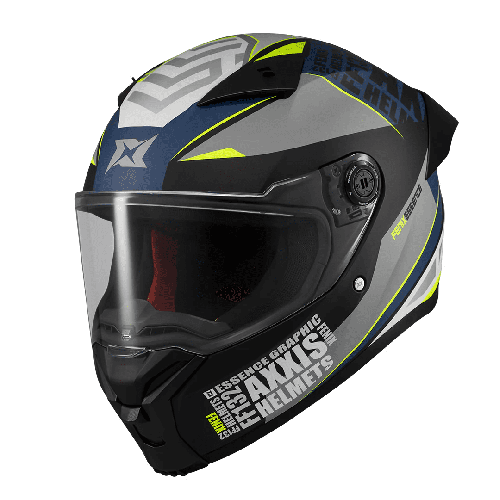 Casca integrala Axxis Fenix Essence C2 gri/albastru mat - tip viziera: MT-V-31B - DKS429 2