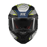 Casca integrala Axxis Fenix Essence C2 gri/albastru mat - tip viziera: MT-V-31B - DKS429