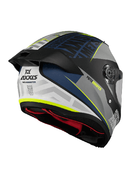 Casca integrala Axxis Fenix Essence C2 gri/albastru mat - tip viziera: MT-V-31B - DKS429