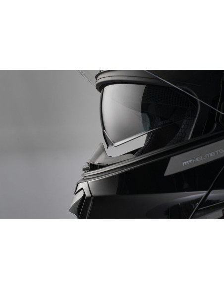 Casca modulabila MT Genesis SV Pure A1 negru lucios Pinlock ready - omologare noua ECE 22.06 - tip viziera: MT-V-25