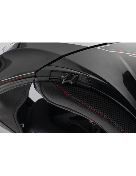 Casca modulabila MT Genesis SV Pure A1 negru lucios Pinlock ready - omologare noua ECE 22.06 - tip viziera: MT-V-25