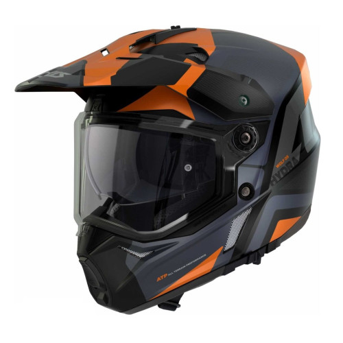 Casca adventure/touring/off road Axxis model Wolf DS Hydra B4 portocaliu mat - tip viziera: MT-V-20