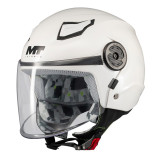 Casca open face MT Lite Kids Pure A0 alb lucios - casca de copii