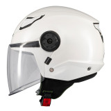 Casca open face MT Lite Kids Pure A0 alb lucios - casca de copii