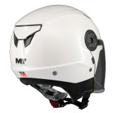 Casca open face MT Lite Kids Pure A0 alb lucios - casca de copii