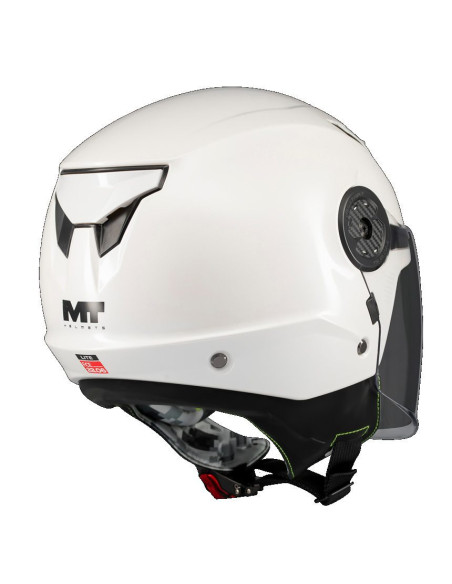 Casca open face MT Lite Kids Pure A0 alb lucios - casca de copii