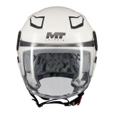 Casca open face MT Lite Kids Pure A0 alb lucios - casca de copii