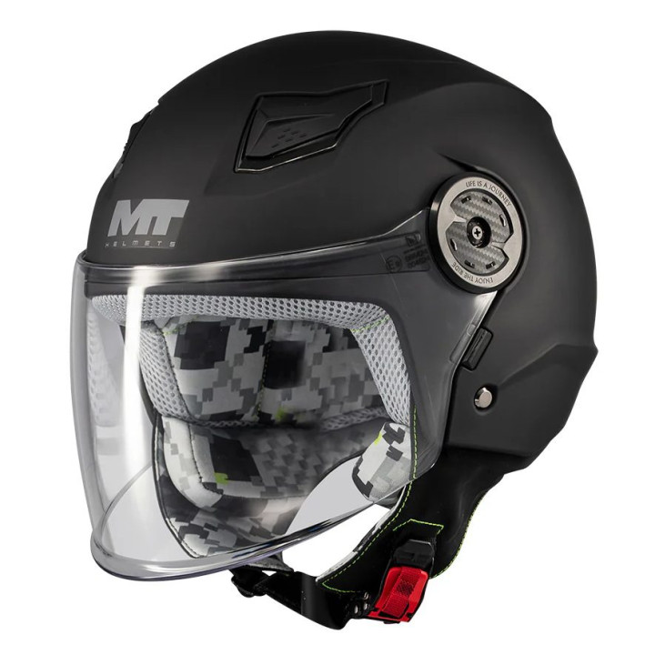 Casca open face MT Lite Kids Pure A1 negru mat - casca de copii