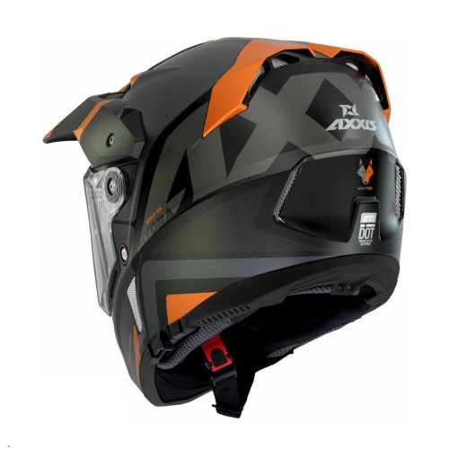Casca adventure/touring/off road Axxis model Wolf DS Hydra B4 portocaliu mat - tip viziera: MT-V-20 2