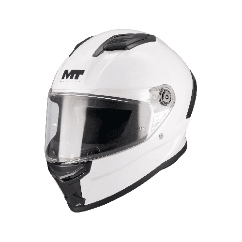Casca integrala MT Stinger 2 Kids Pure A0 alb lucios - tip viziera: MT-V-28B - casca de copii
