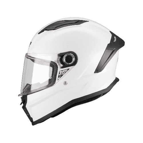 Casca integrala MT Stinger 2 Kids Pure A0 alb lucios - tip viziera: MT-V-28B - casca de copii 2