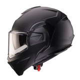 Casca modulabila (flip-back) Caberg model Trip SV 17 negru mat Pinlock ready - lentila Pinlock inclusa
