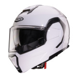 Casca modulabila (flip-back) Caberg model Trip SV A1 alb lucios Pinlock ready - lentila Pinlock inclusa