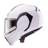 Casca modulabila (flip-back) Caberg model Trip SV A1 alb lucios Pinlock ready - lentila Pinlock inclusa