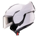Casca modulabila (flip-back) Caberg model Trip SV A1 alb lucios Pinlock ready - lentila Pinlock inclusa