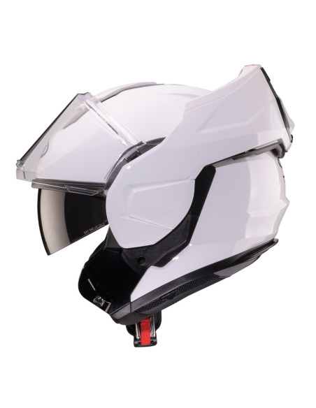 Casca modulabila (flip-back) Caberg model Trip SV A1 alb lucios Pinlock ready - lentila Pinlock inclusa