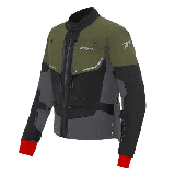 Geaca (jacheta) motociclete barbati Touring/Adventure Seventy All season model SD-JT45 Expedition culoare: verde military/negru/