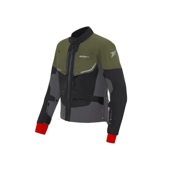 Geaca (jacheta) motociclete barbati Touring/Adventure Seventy All season model SD-JT45 Expedition culoare: verde military/negru/