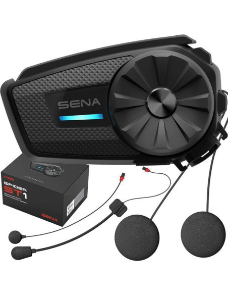 Sistem comunicare moto complet Bluetooth INTERCOM SENA model Spider ST1 - kit 1 bucata (pentru 1 utilizator)